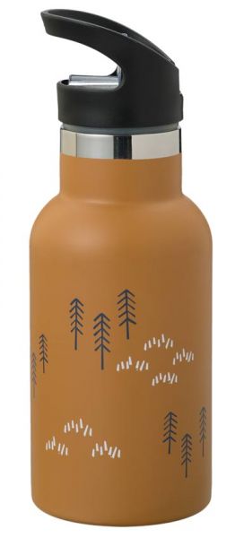 Fresk Trinkflasche Nordic Wald Fichte Deckel mit Strohhalm