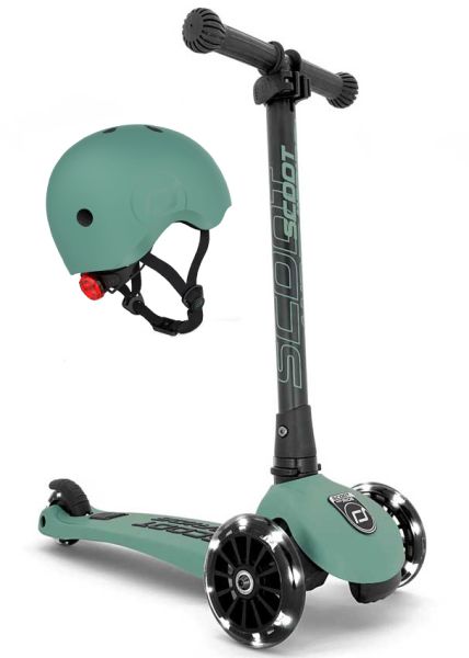 Scoot and Ride Highwaykick 3 LED mit Kinderhelm