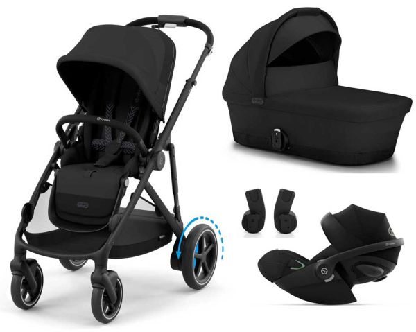 Cybex e-Gazelle pram 3-in-1 with Cybex Cloud G lie flat position