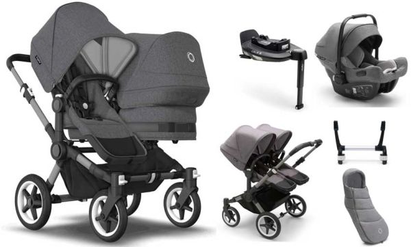 Bugaboo Donkey 5 Duo Komplette Kinderwagen-Set