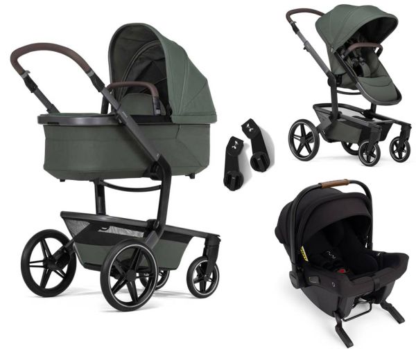  Joolz Day 5 Kinderwagen Set 3-in-1 mit Nuna Pipa Urbn grün