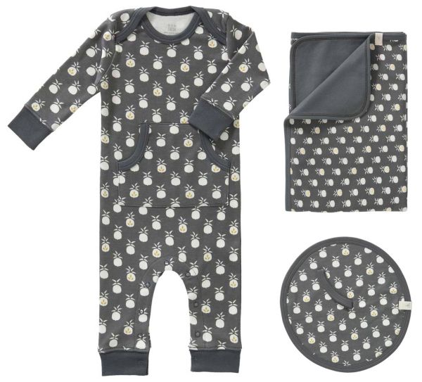 Fresk set - baby blanket, playsuit and pacifier cloth